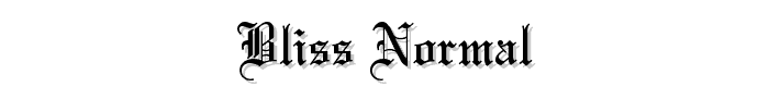Bliss Normal font
